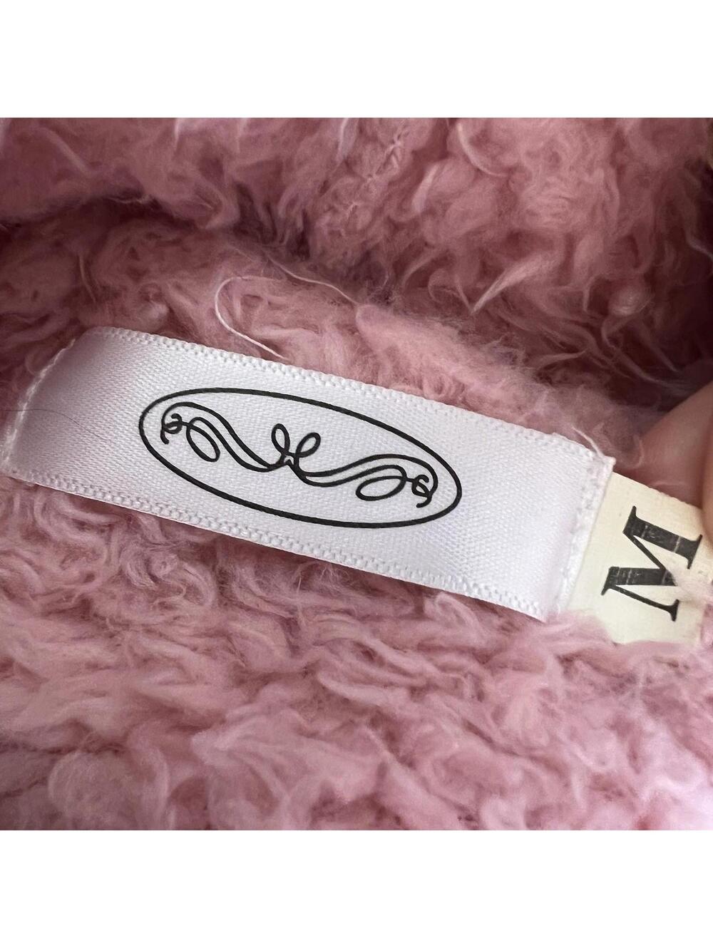 Kawaii Pink Bunny Hoodie Sherpa Fleece Jacket Heart Pockets Lolita Jfashion M - Picture 5 of 7